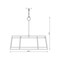 Z-Lite Lenyx Pendant Chandelier, 8-Light, 32 In.W x 32 In.L x 27.5 In.H, Rubbed Brass/White 1935-32RB - alternate 7